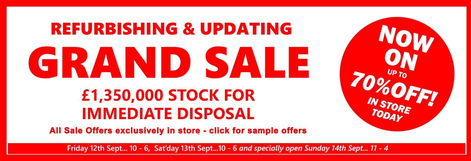 Barrow Clark Furnishers - Big Brands Clearance