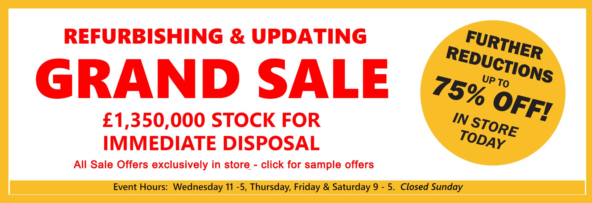 Barrow Clark Furnishers - Clearance