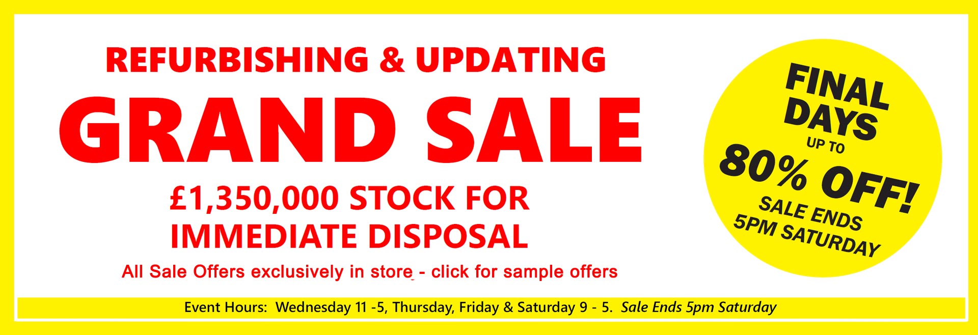 Barrow Clark Furnishers - Clearance