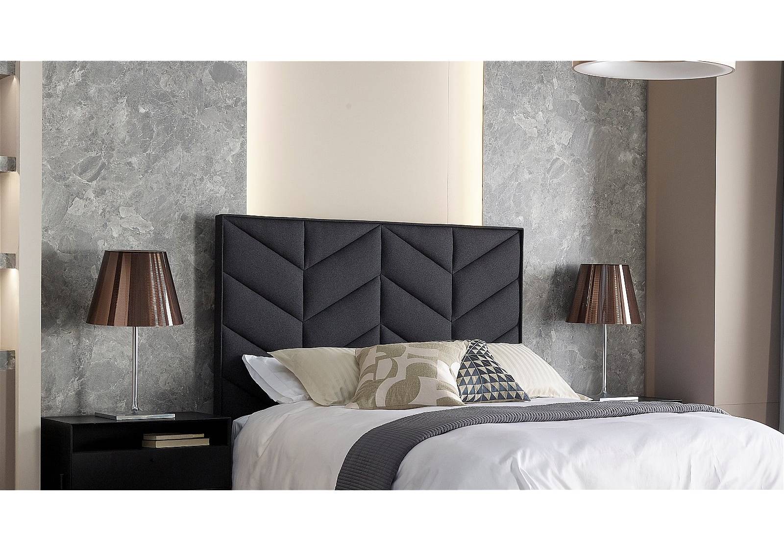 Chevron upholstered headboard discount